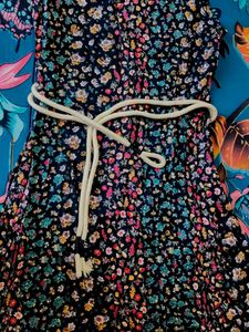 leg cut Floral Print Summer Dress