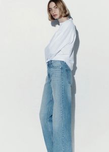 h&m Light Wash Wide Leg Jeans