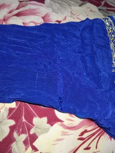 Royal Blue Embroidered Kurta