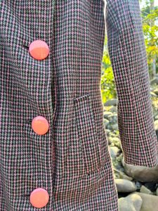 Checkered Women's Coat