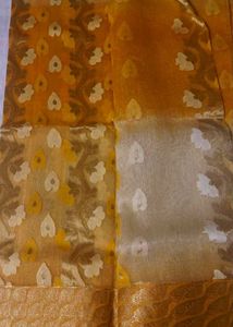 Gorgeous Yellow festive Saree