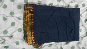 Elegant Navy Blue Saree