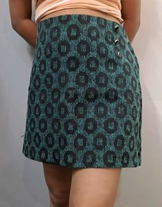 Patterned Mini Skirt