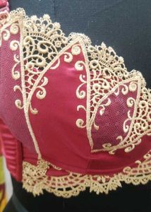 Burgundy Lace Bra