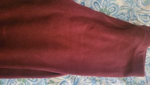 Bundle ..GO COLORS LEGGINGS BLACK AND BURGUNDY RED