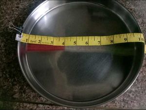 steel thali - Set of 2