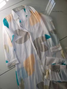 Stylish Abstract Print Co-ord Set