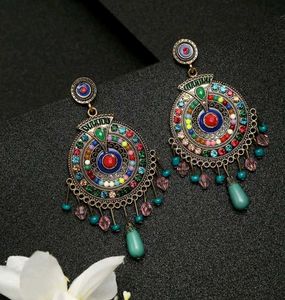 Bohemian Beaded Statement Earrings