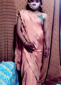 Elegant Peach Saree with Delicate Embroidery