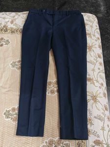 Navy Blue Straight Fit Pants