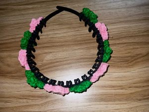 cute crochet flower hair band