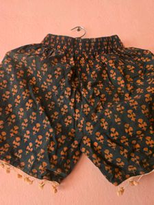 Boho Print Shorts with Tassel Detail