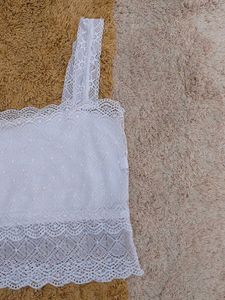 White Lace Bralette Top