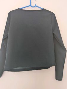 French collection emerald green top