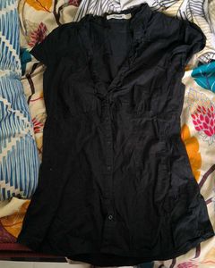 Classic Black Button-Up Shirt