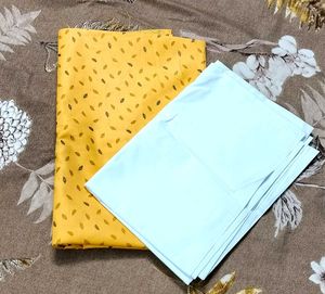 PRINTED YELLOW &amp; WHITE FABRIC
