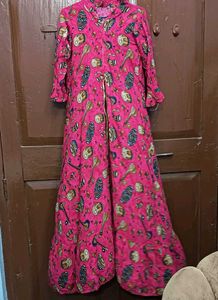 Pink 👗Printed Kurta