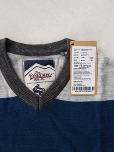 Striped V-Neck Sweater