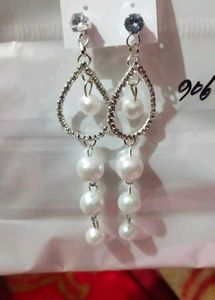 Pearl &amp; Rhinestone Earrings