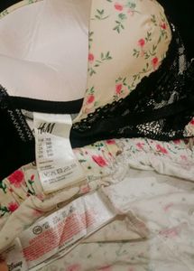 Floral Lace Trimmed Bra