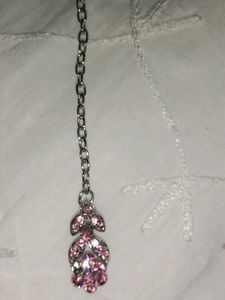 Sparkling Pink Flower Jewellery Set