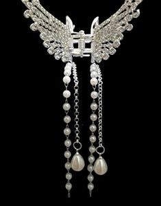 Korean Style Pearls Butterfly Clutcher