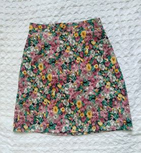 Combo Pink Cropped Hoodie &amp; floral mini s