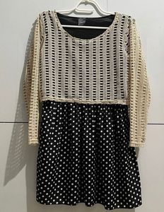 crochet top &amp; green kurta combo