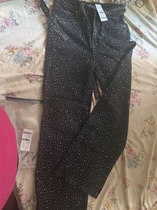 Sparkly Black Denim Jeans size 30