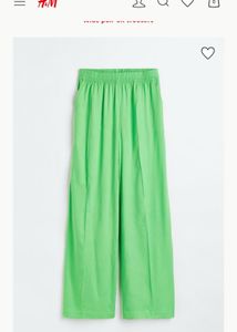 H&M Lime Green Wide Leg Pants