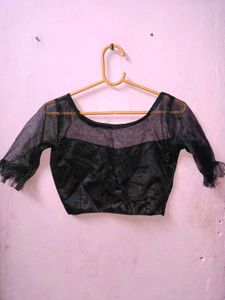Elegant Black Ruffle Lehenga with odhani