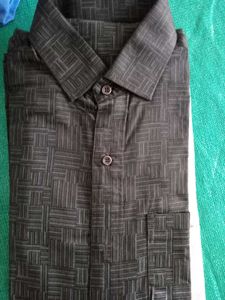 Stylish Geometric Print Button-Down Shirt