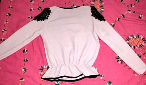 Embellished Peplum Top