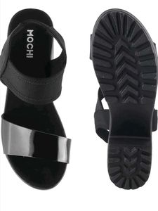 Black Platform Heeled Sandals