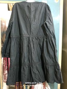 Black Embroidered Bayside Ladder Trim Dress
