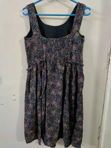 Charming Floral Print Sleeveless Dress