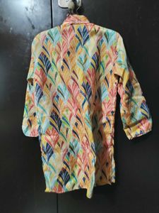 Vibrant Abstract Print Kurta