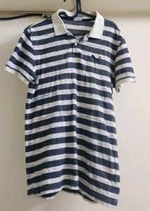 Puma Jacquard Slim fit Striped Polo T-Shirt