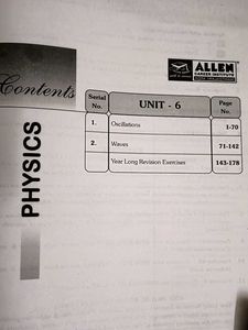 Physics JEE (Main + Advanced) Unit # 06
