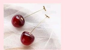 Fashionable western stylish cherry earrings