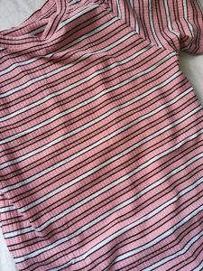 Striped Ribbed Knit Top