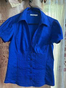 Classic Blue Button-Up Shirt
