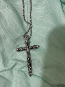 Silver Cross Pendant Necklace