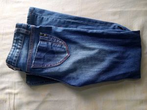 Women's low waist Blue bootcut denim Jeans