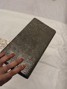 Sparkling Evening Clutch Bag With String