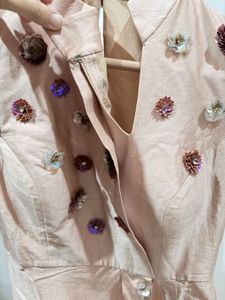 Exquisite Embellished  front slit kurta