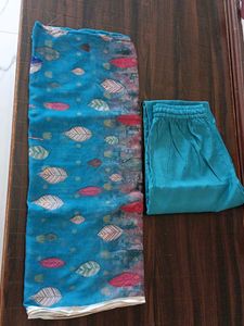 Elegant Teal Kurta Set with Dupatta