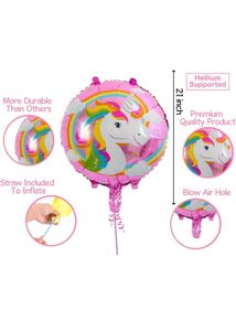 Unicorn Theme Birthday Balloon  5Pcs in 1 set