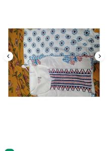 Elegant White Kurta Set with Floral Print