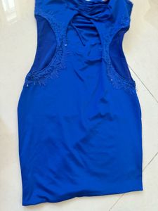 navy blue bodycon dress